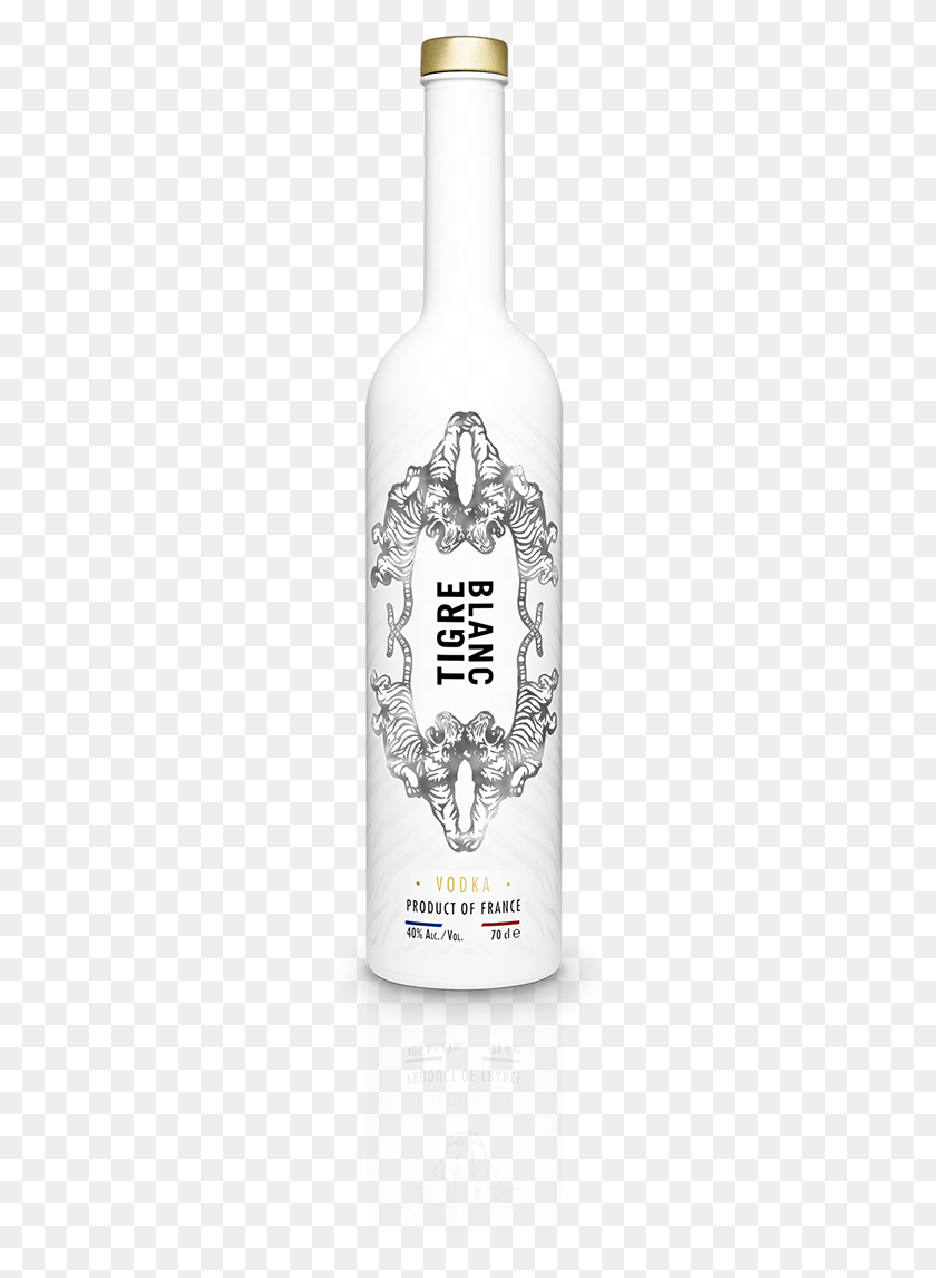 256x1087 Descargar Png Tigre Blanc Vodka, Texto, Etiqueta, Botella Hd Png