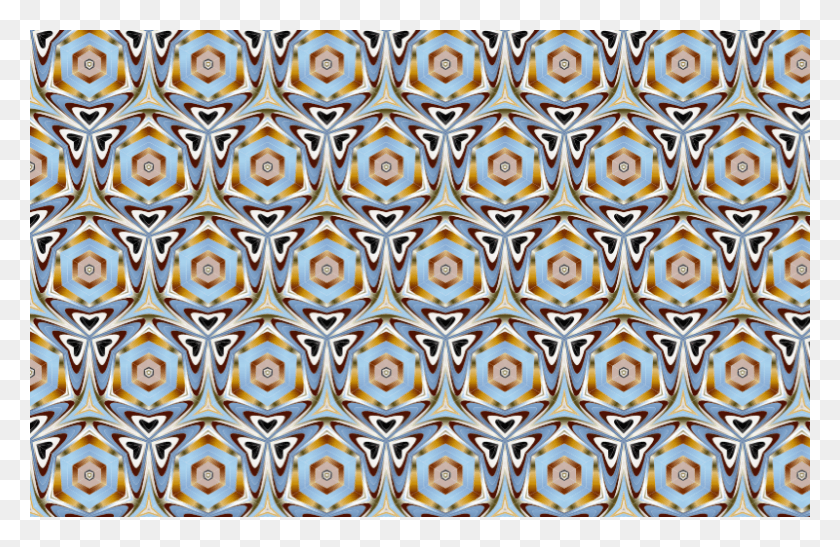 800x500 Tile Pattern Design Hexagon Clipart, Rug, Floral Design, Graphics HD PNG Download