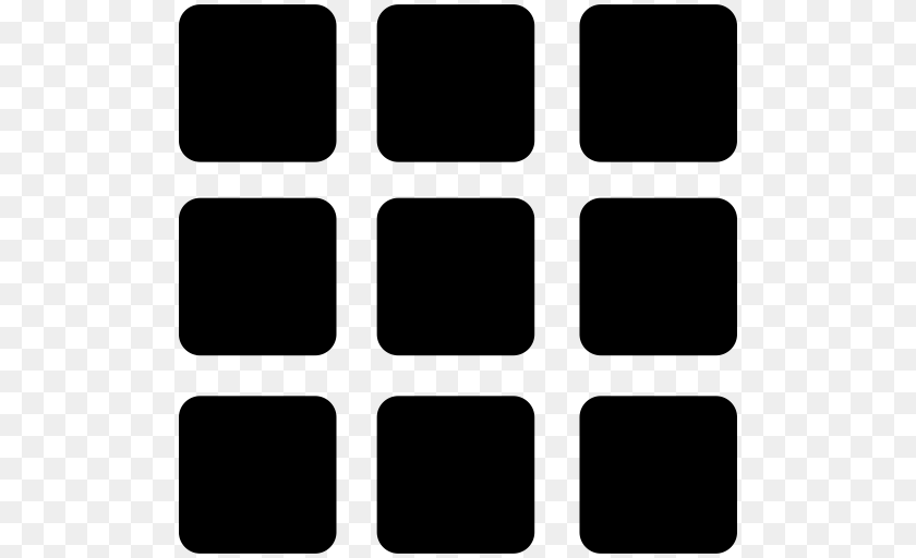 Tiles Icon, Gray Transparent PNG
