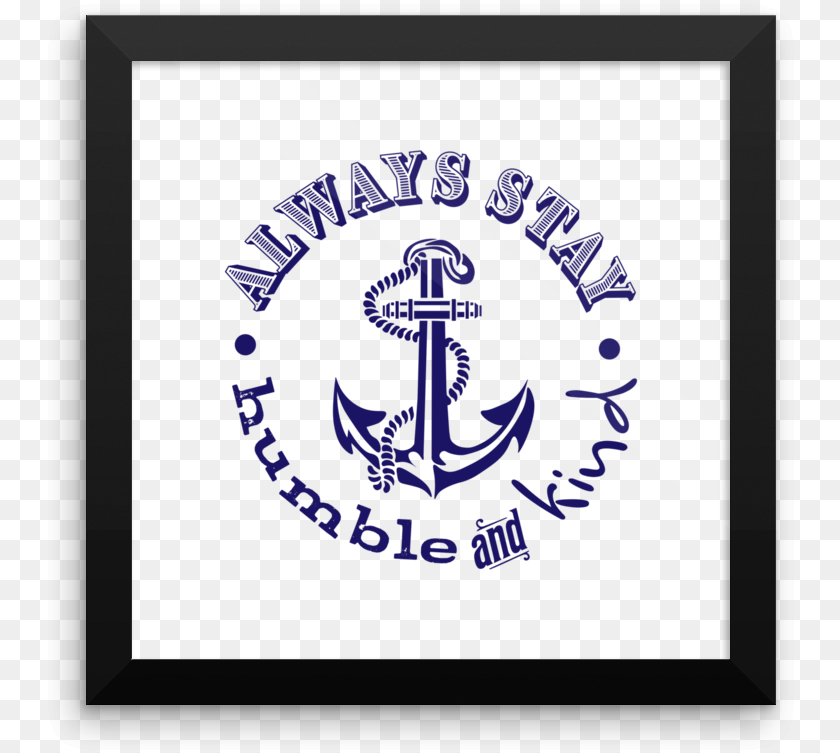 753x753 Tim Mcgraw Humble And Kind With Anchor In Navy Blue Picture Frame, Electronics, Hardware, Hook, Blackboard Sticker PNG
