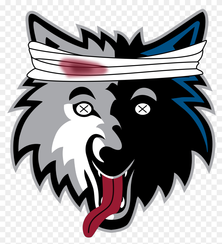 Timberwolves Logo Clipart, Animal, Mammal, Wolf, Bear Sticker PNG