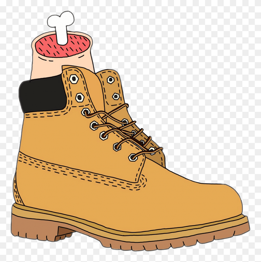1024x1029 Timbs Sticker Work Boots, Обувь, Обувь, Одежда Hd Png Скачать