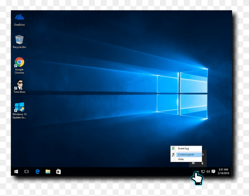 805x623 Time Boss System Tray Windows 10 Terbaru 2019, Monitor, Screen, Electronics HD PNG Download