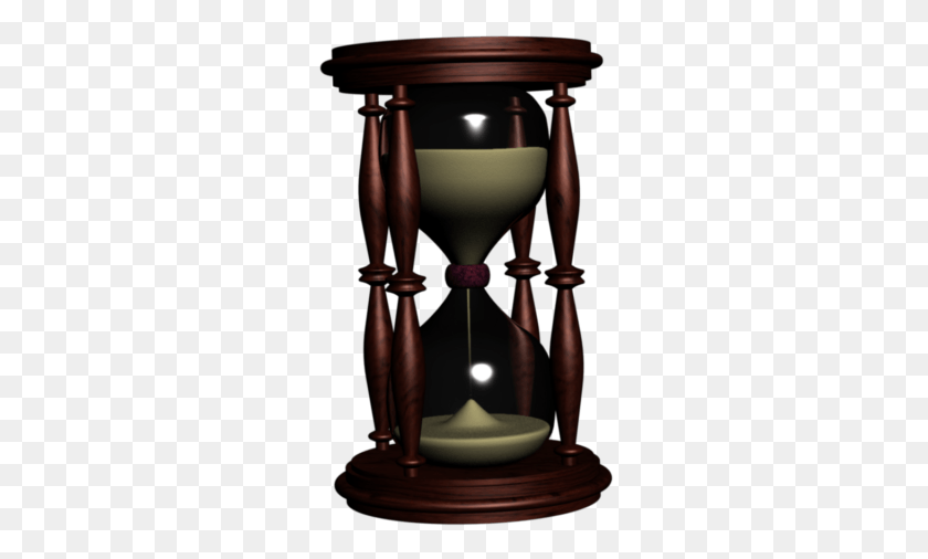270x446 Time Clipart Hourglass Cylinder, Lamp, Glass HD PNG Download