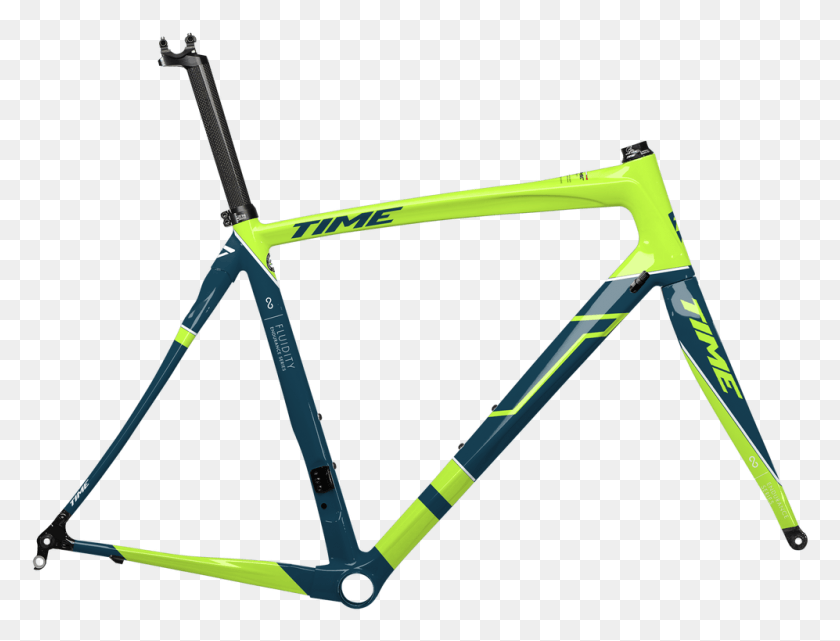 997x743 Time Fluidity Disc Frame Set Black Label Custom Colours Bicycle Frame, Bow, Oars, Triangle HD PNG Download