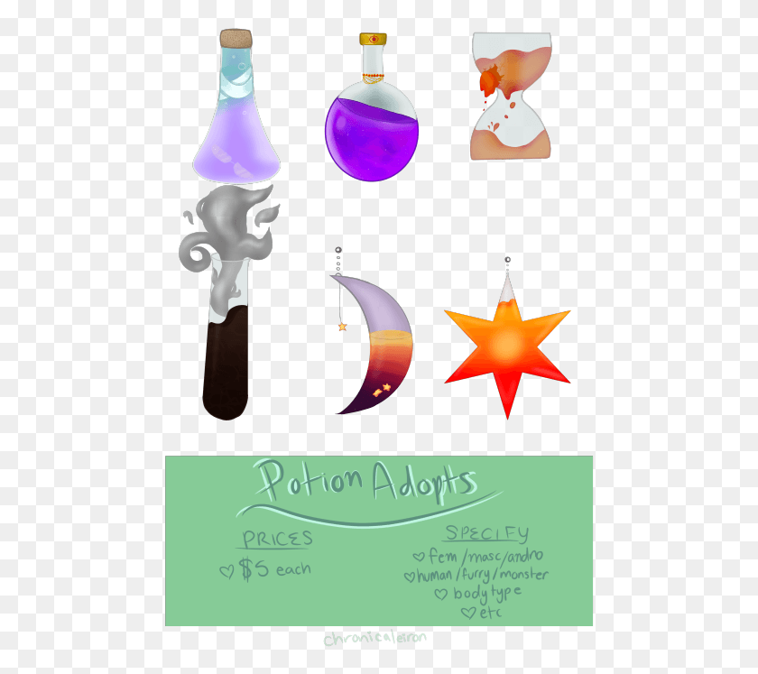 476x687 Time For Some Potion Adopts Message Me If You Want Graphic Design, Poster, Advertisement, Star Symbol HD PNG Download