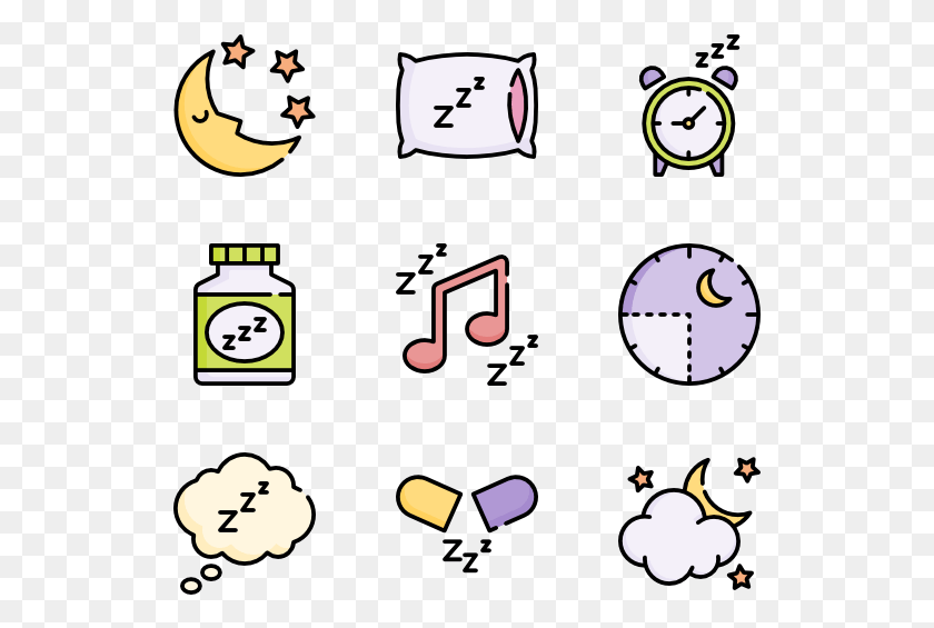 529x505 Time To Sleep Sleep Sketch Icons, Number, Symbol, Text HD PNG Download