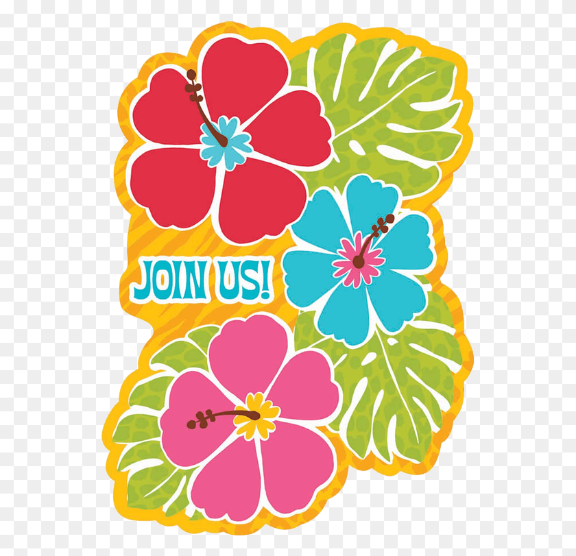 555x751 Time To Wear Your Floral Shirts And Join Our Hawaiian You Re Invited Luau Party, Plant, Hibiscus, Flower HD PNG Download