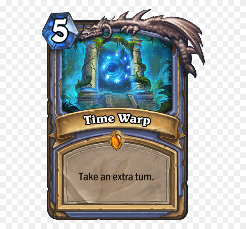 558x721 Time Warp Card Mage Quest Hearthstone, Liquor, Alcohol, Beverage HD PNG Download