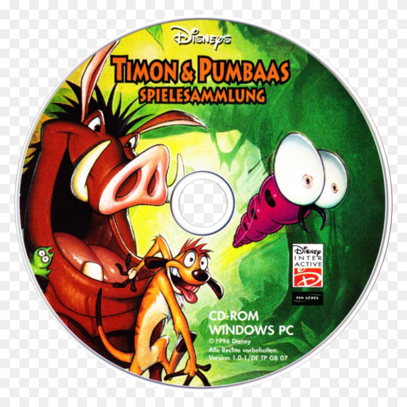 800x800 Timon Amp Pumbaa39s Jungle, Disk, Dvd, Bird HD PNG Download