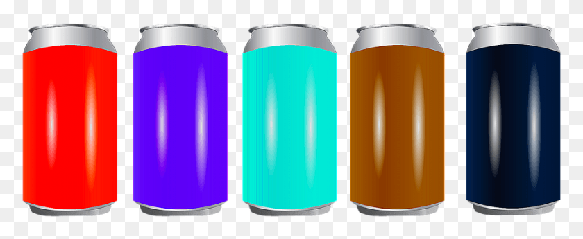890x326 Tin Drink Cans Illustration Graphics Vector Jar Teneke, Bottle, Can, Beverage HD PNG Download