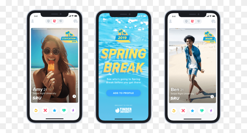 667x393 Tinder Goes Into Spring Break Mode For College Students Tinder, Phone, Electronics, Mobile Phone HD PNG Download