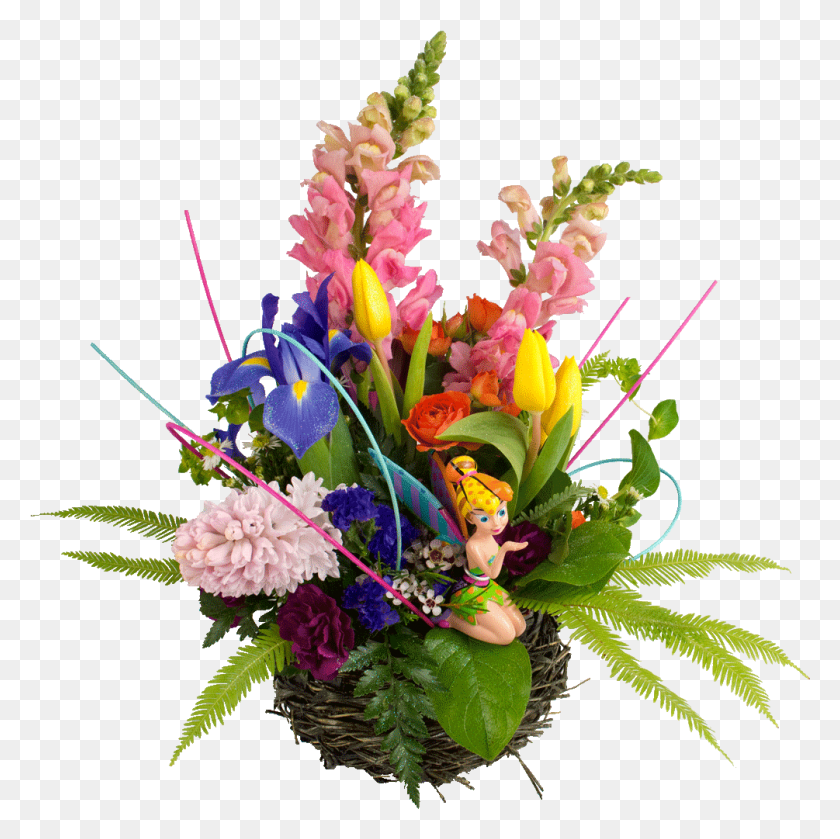 1005x1004 Tinker Bell39s Magical Bouquet Bouquet, Plant, Ikebana HD PNG Download