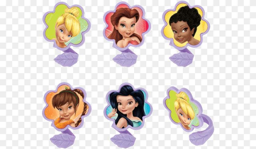 568x489 Tinkerbell Cupcake Rings Tinkerbell And Friends Cupcake Topper, Baby, Person, Head, Face Clipart PNG