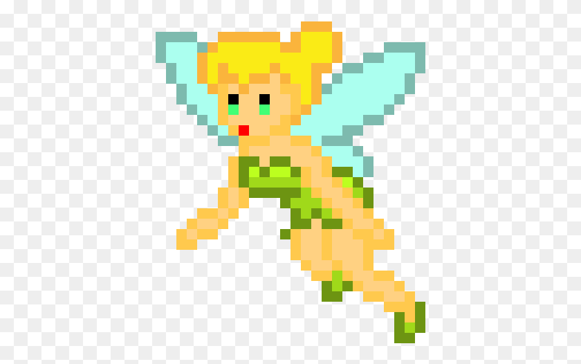 391x466 Tinkerbell Tinkerbell Pixel Art, Rug, Plant, Animal HD PNG Download