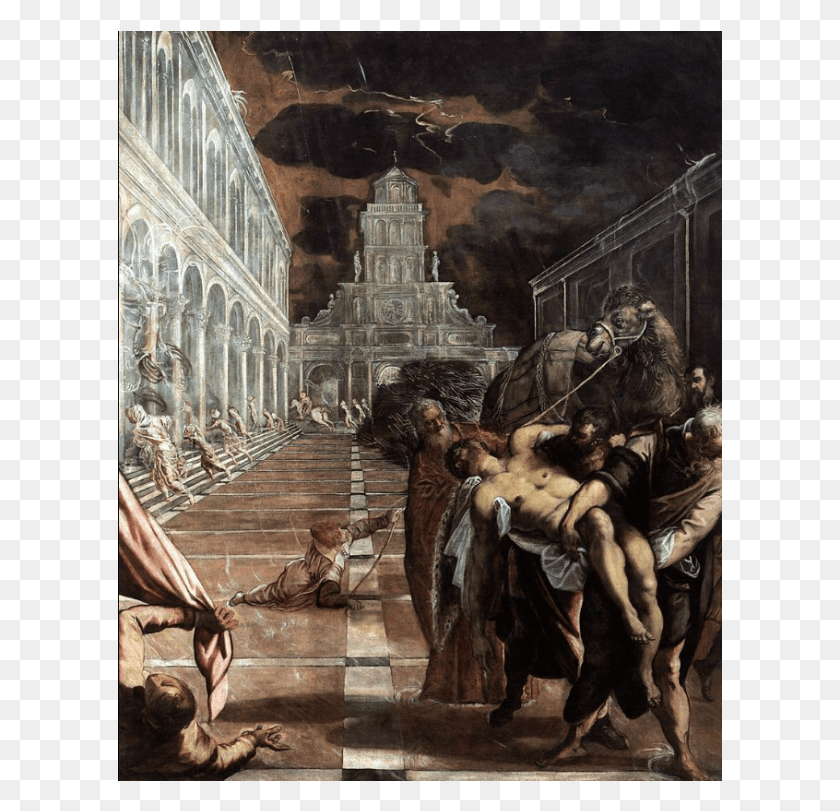 605x751 Tintoretto Tintoretto Saint Mark39s Body, Person HD PNG Download