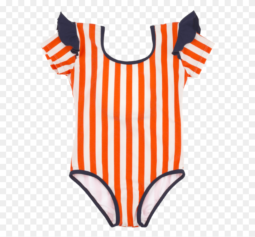 579x721 Tiny Cottons Stripes Amp Frills Swim Suit Swimsuit, Clothing, Apparel, Shirt Descargar Hd Png