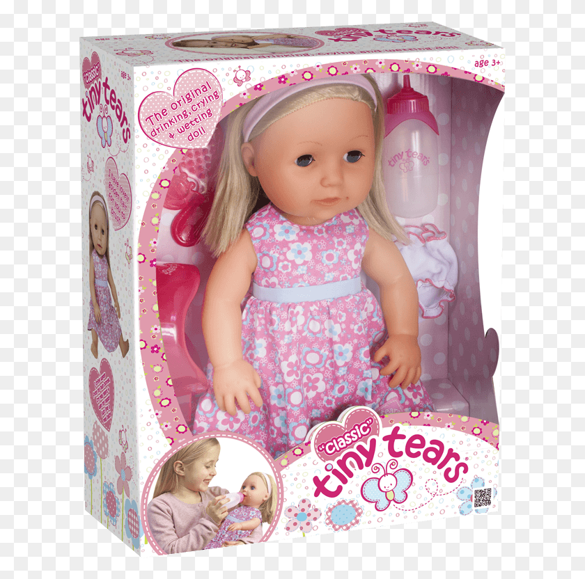 613x772 Tiny Tears Classic 3d Box Tiny Tears Classic Doll, Toy, Person, Human HD PNG Download
