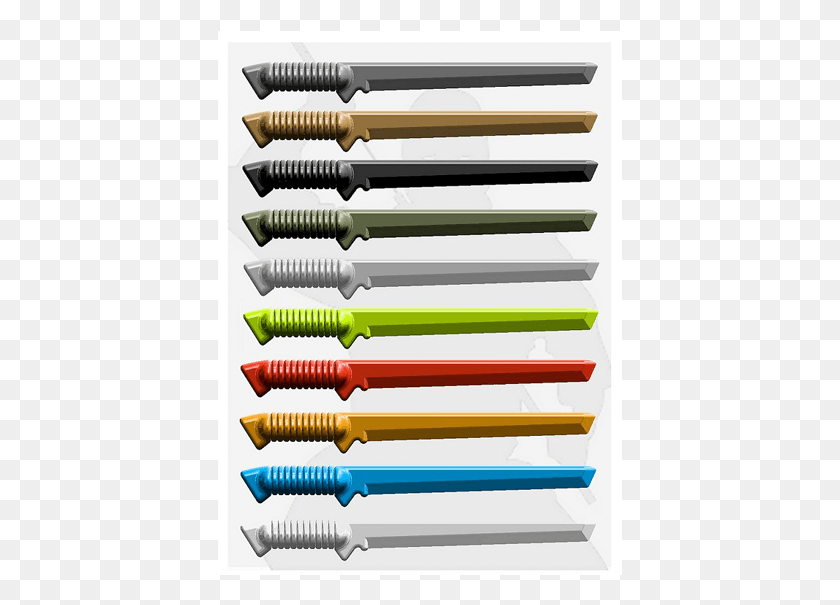 405x545 Tiny Toy Weapons Are Made Of Solid Abs Plastic Designed Sword, Brush, Tool HD PNG Download