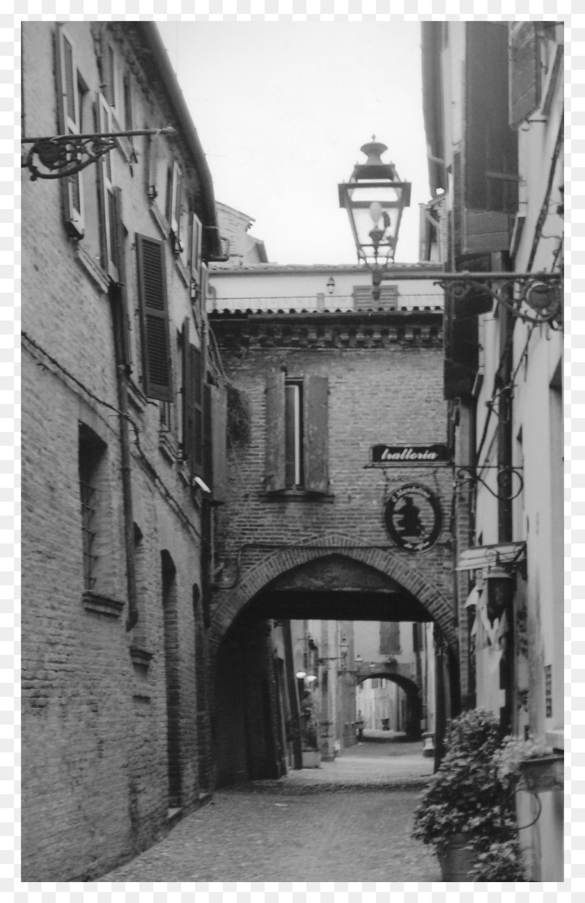 4082x6469 Tipical Alley In Ferrara Created With Sketch HD PNG Download