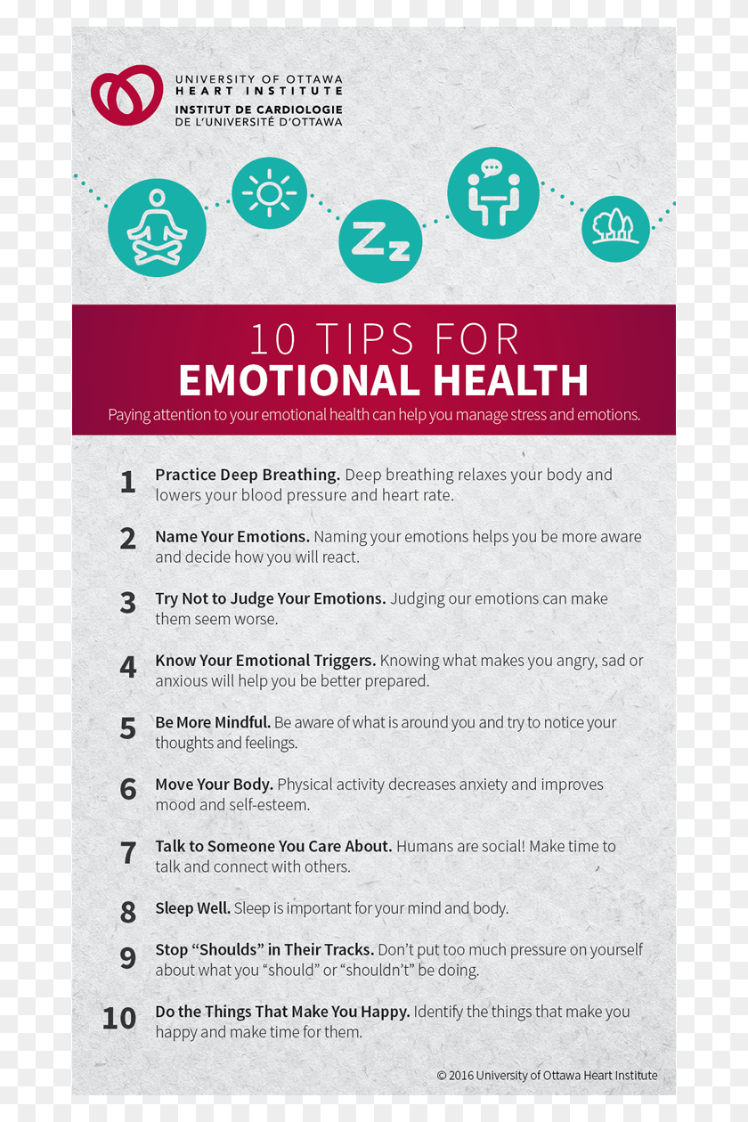 678x1200 Tips For Emotional Health Emotional Health Tips, Text, Advertisement HD PNG Download