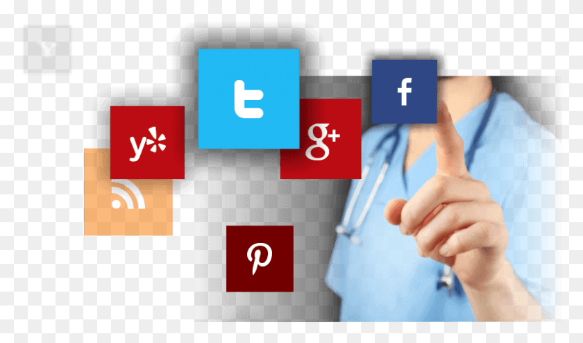 806x449 Tips To Minimize Risk For Physicians On Social Media Social Media Medical, Text, Person, Human HD PNG Download