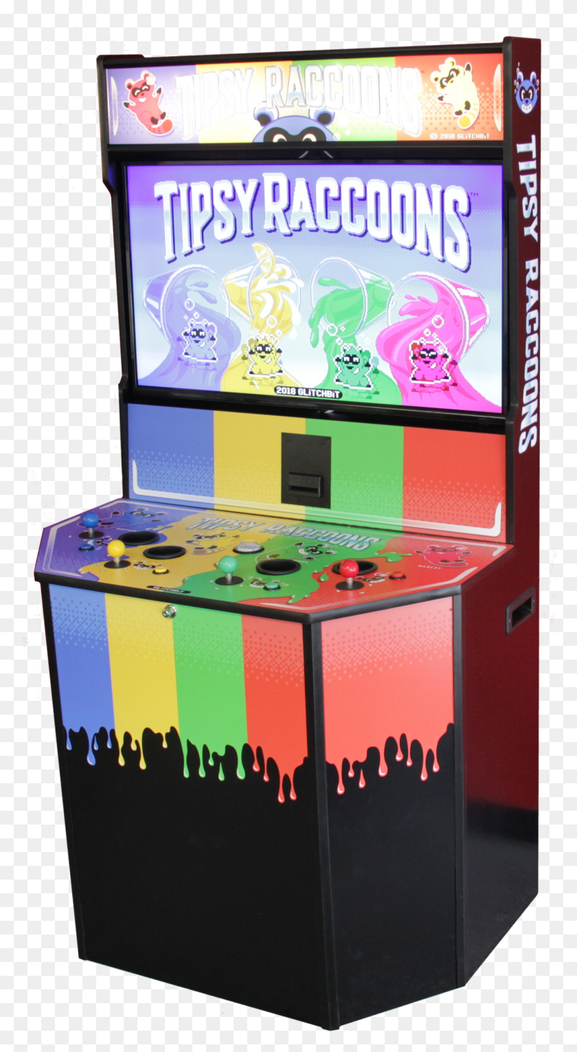 1300x2452 Tipsy Raccoons Arcade Cabinet By Glitchbit, Arcade Game Machine, Monitor, Screen HD PNG Download