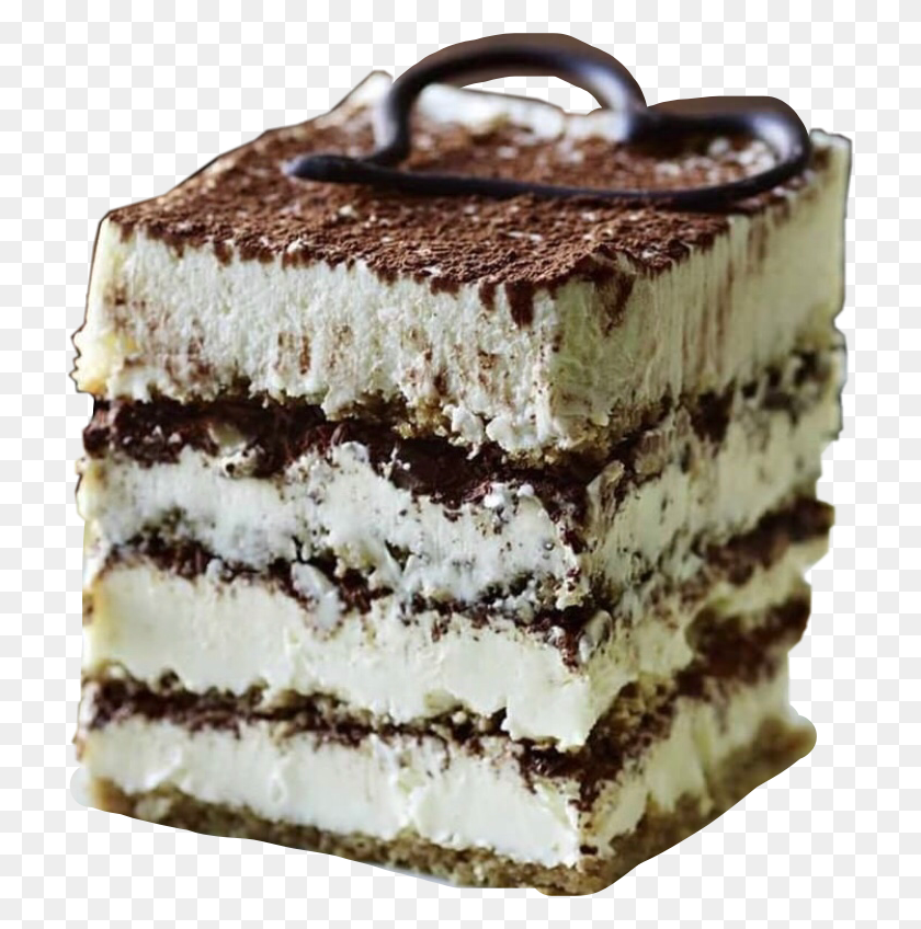 718x788 Tiramisu Sticker Little Tiramisu, Birthday Cake, Cake, Dessert HD PNG Download