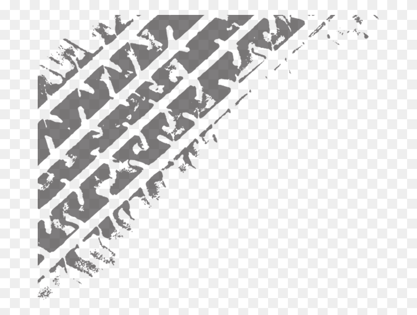 688x574 Tire Track Com Black And White Tire Track, Railway, Transportation, Rail HD PNG Download
