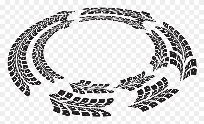 903x524 Tire Tracks Landscaping Circle, Accessories, Accessory, Jewelry HD PNG Download