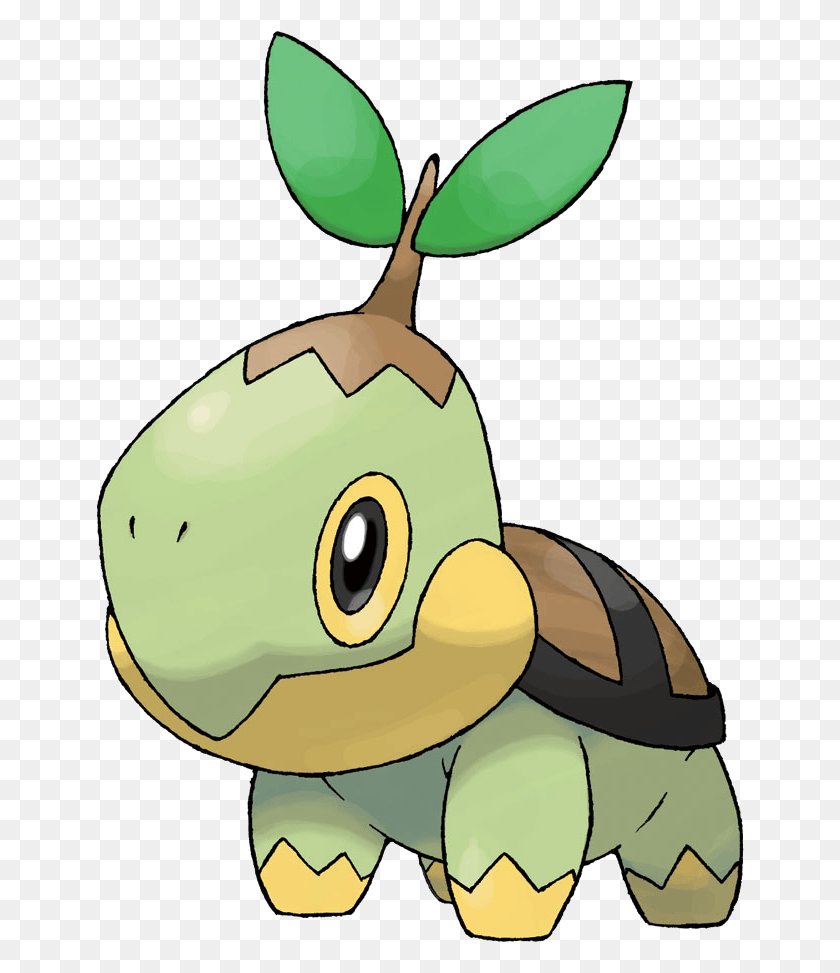 648x913 Tired Clipart Tortoise Pokemon Turtwig, Plant, Fruit, Food HD PNG Download