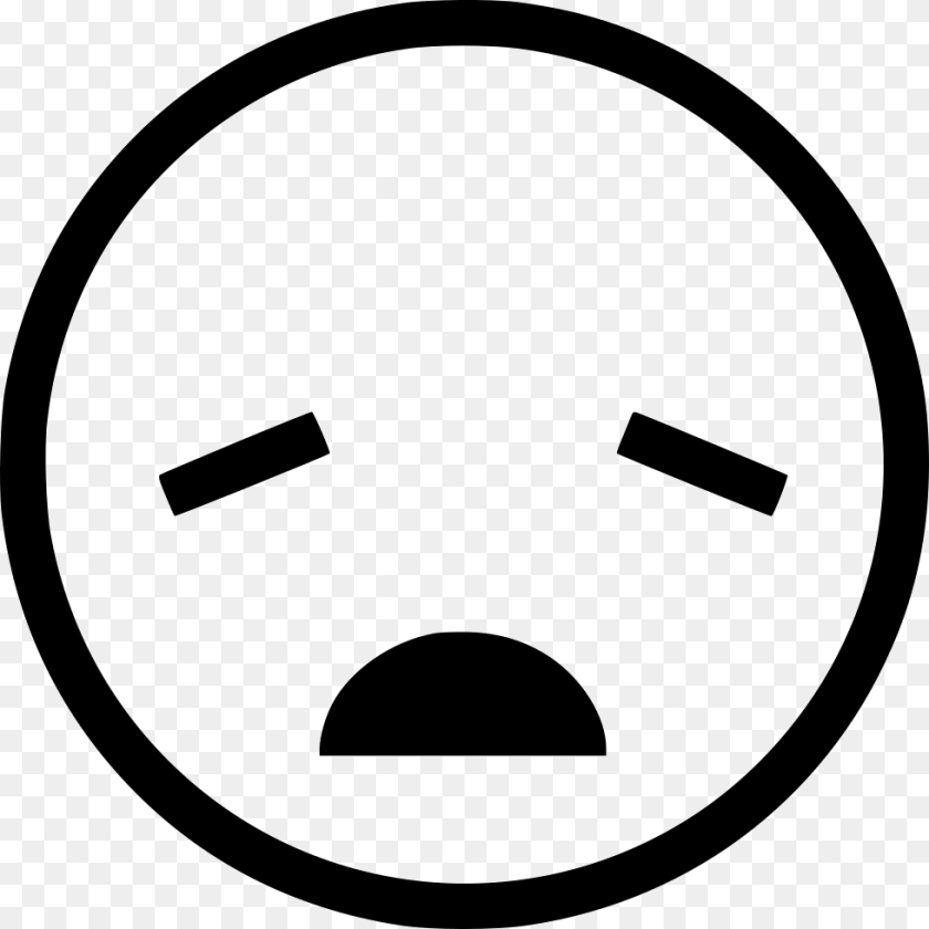 Tired Icon Download, Stencil, Symbol Sticker PNG