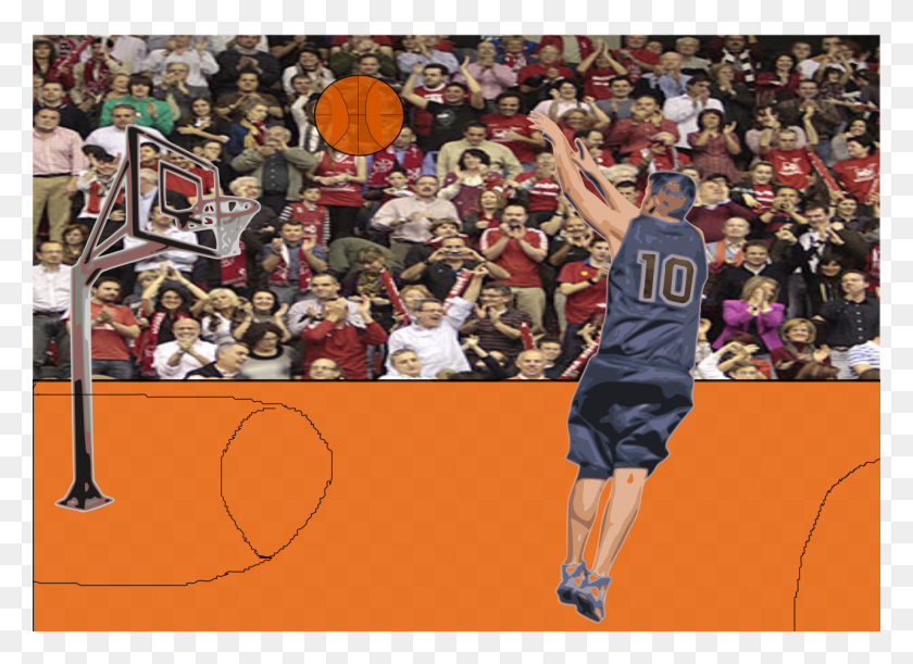 1280x905 Tiro A Canasta Basketball Moves, Audience, Crowd, Person HD PNG Download