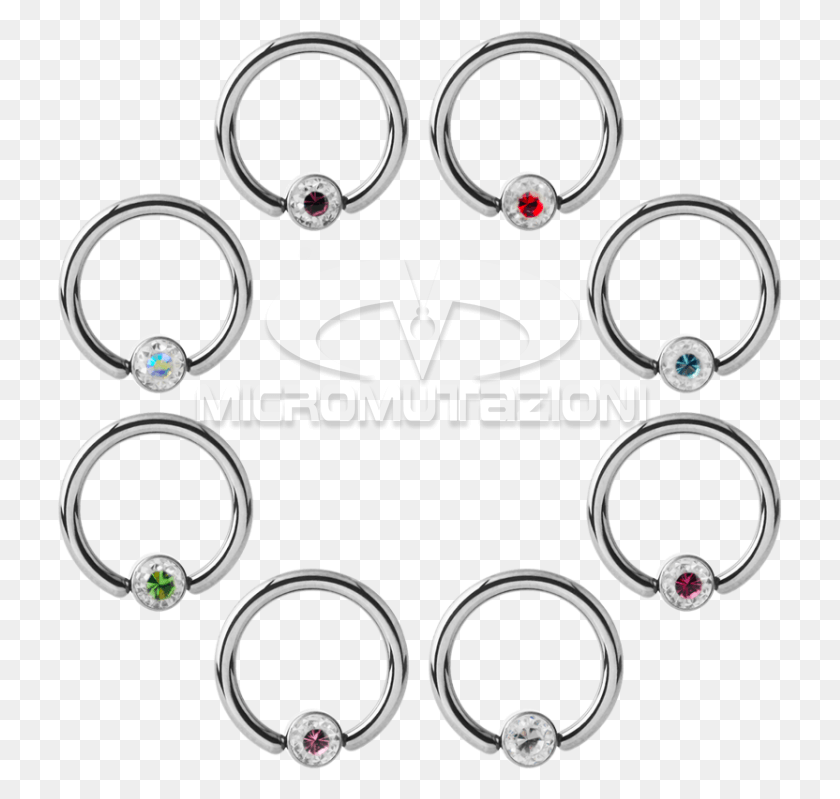 725x739 Titanium Crystal Flat Bcr For Upper Lip Smiley Piercing Circle, Accessories, Accessory, Jewelry HD PNG Download