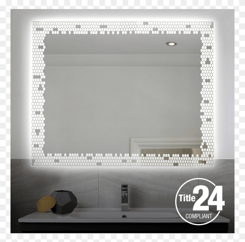 769x769 Title 24 Compliant Lighted Mirrors2 Bathroom, Mirror, Interior Design, Indoors HD PNG Download