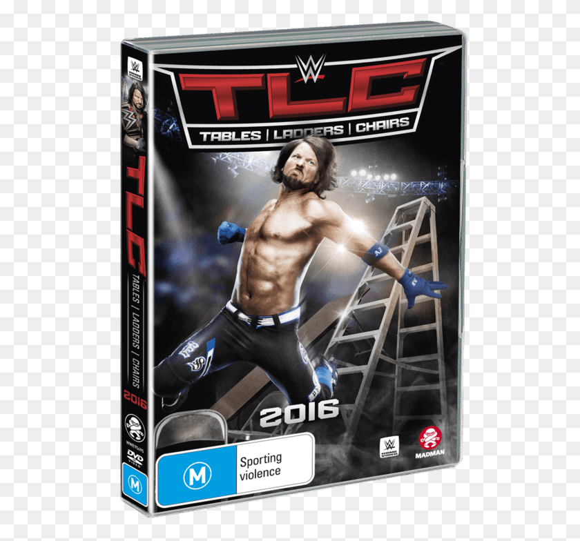 516x724 Tlc Tables Ladders Amp Chairs Wwe Tlc 2016 Aj Styles, Person, Human, Flyer HD PNG Download