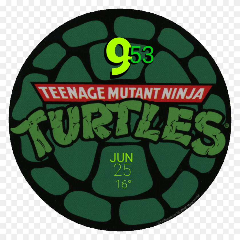 840x840 Tmnt Watch Face Preview, Text, Alphabet, Symbol HD PNG Download