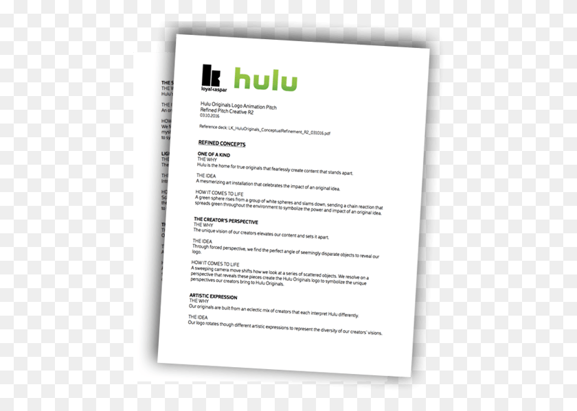454x539 To Bring This Vision To Life We Explored A Range Of Hulu, Text, Document HD PNG Download