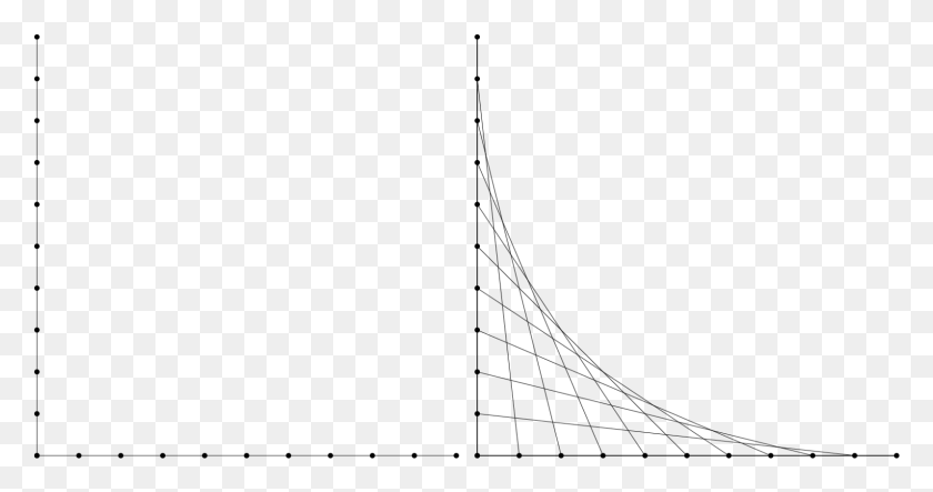 1593x783 To Draw A Parabola Start With Two Lines At A 90 Angle Curve Stitching Template, Gray, World Of Warcraft HD PNG Download