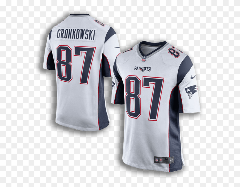 589x595 To Get Your Patriots Gear Click Here New England Patriots Jersey Gronkowski, Clothing, Apparel, Shirt HD PNG Download