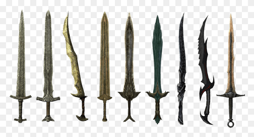 978x495 To This Day Skyrim Can Be Admired As If It Were An Swords Skyrim, Weapon, Weaponry, Spear HD PNG Download