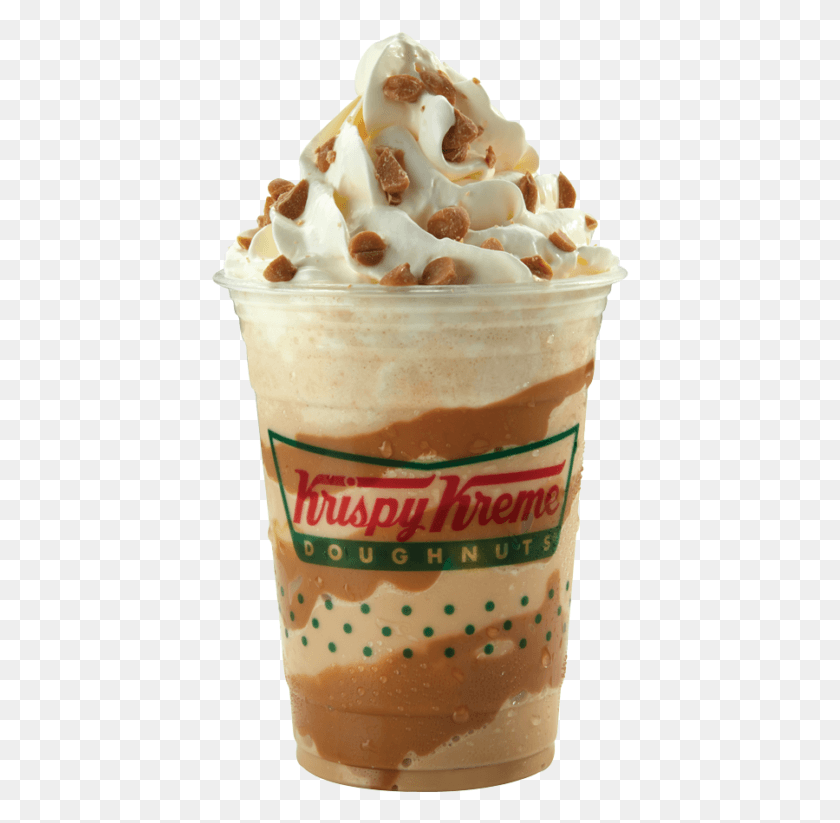 418x763 To Top It All Off Krispy Kreme Has Also Created A Krispy Kreme Doughnuts, Ice Cream, Cream, Dessert HD PNG Download