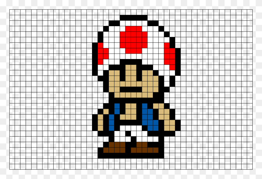 880x581 Toad Mario Pixel Art, Game, Doodle HD PNG Download