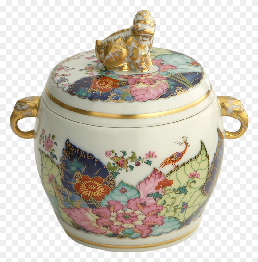 940x956 Tobacco Leaf Fu Dog Jar Porcelain, Pottery, Birthday Cake HD PNG Download