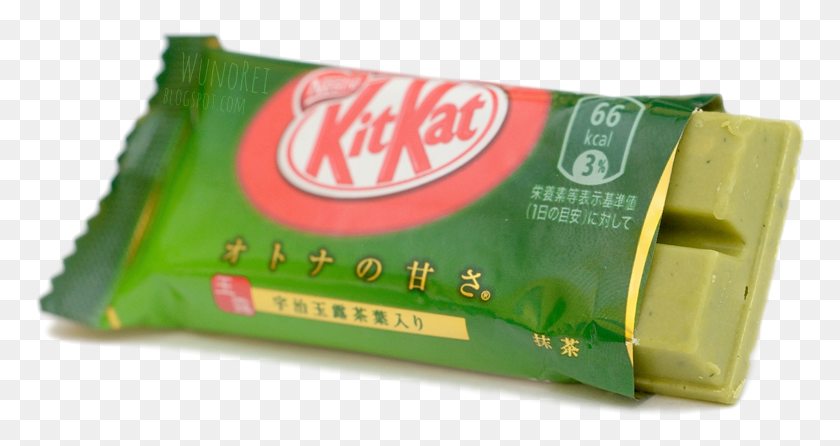 770x386 Today We Will Try The Last Kitkat From Otona No Amasa Green Tea Kit Kat Transparent, Gum, Food, Birthday Cake HD PNG Download