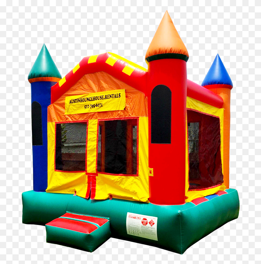 702x791 Toddler Bouncy Castle Moonwalk Inflatable HD PNG Download