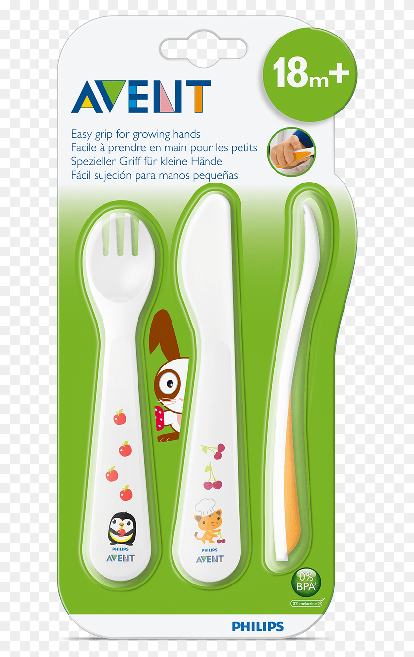 616x1272 Toddler Fork Knife Amp Spoon 18m Avent, Cutlery HD PNG Download