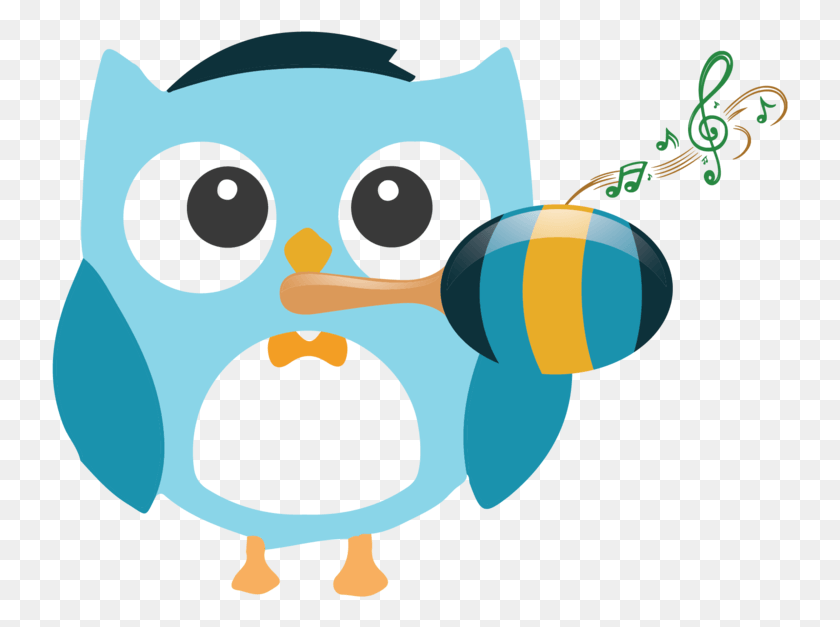 737x567 Toddlers Owl With Maraca Cartoon, Graphics, Pac Man HD PNG Download