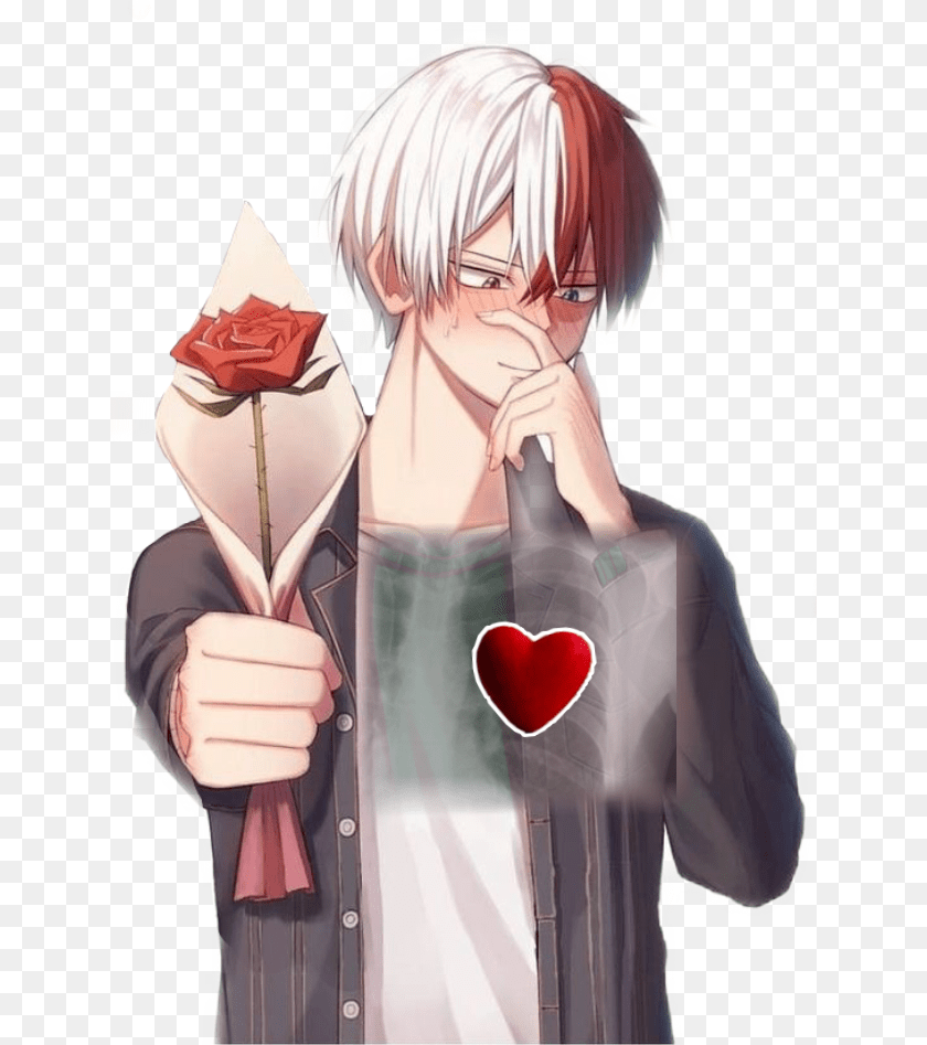 640x947 Todoroki Cute Love Sticker Romance Interesting My Hero Academia Todoroki Cute, Adult, Publication, Person, Female PNG