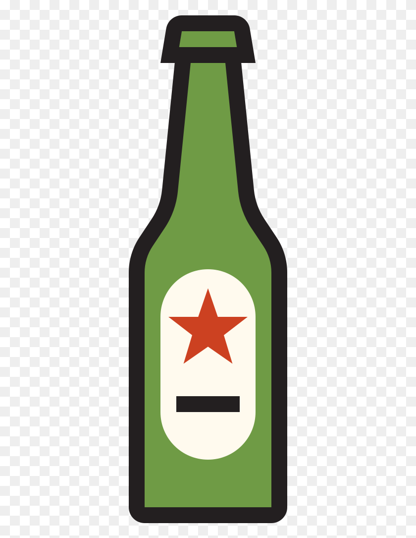 321x1025 Toicon Icon Avocado Influence Beer Bottle, Star Symbol, Symbol, Alcohol HD PNG Download
